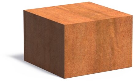 Cortenstaal sokkel 60x60x40cm.