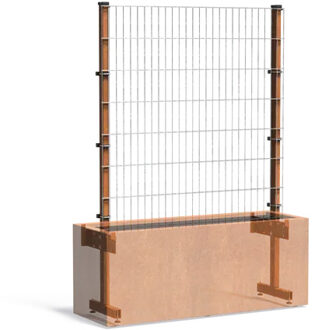 Cortenstaal TRELLIS 150x50x200cm.