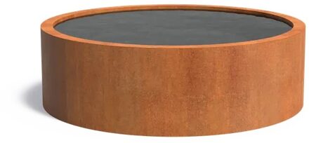 Cortenstaal vijverbak 200x60cm.