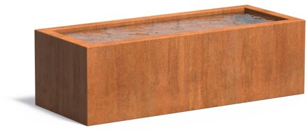 Cortenstaal vijverbak 200x80x60cm.