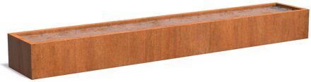 Cortenstaal vijverbak 600x100x60cm.