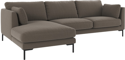 Corwin gestoffeerde hoekbank grijs - links - 270 cm