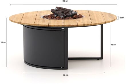 Cosi Cosiloft lounge vuurtafel ø120cm (h: 50cm) - Laagste prijsgarantie! Grijs