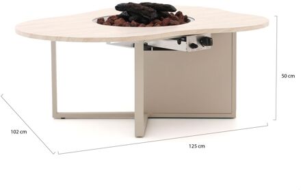 Cosi Cosiloft Novi lounge vuurtafel 125x102x50cm - Laagste prijsgarantie! Taupe