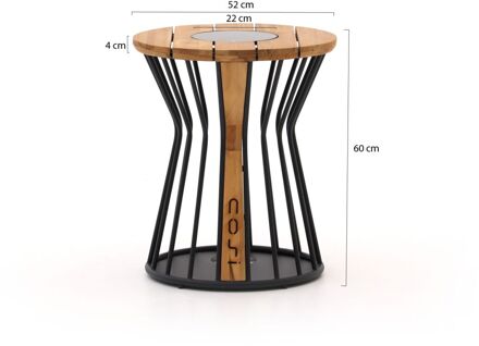 Cosi Cosilumia bijzet tuintafel ø52cm (h:60cm) - Laagste prijsgarantie! Zwart