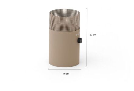 Cosi Cosiscoop Dot gaslantaarn ø16cm (h:27cm) - Laagste prijsgarantie! Taupe