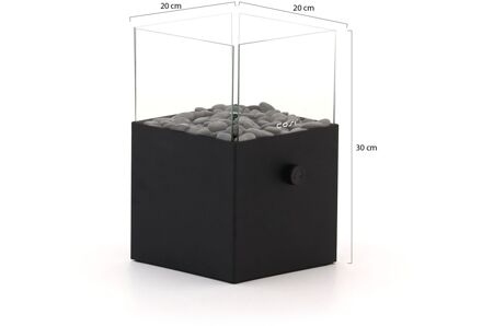 Cosi Cosiscoop Square gaslantaarn 20x20cm (h:30cm) - Laagste prijsgarantie! Zwart