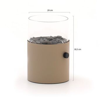 Cosi Cosiscoop XL gaslantaarn ø20cm (h:30,5cm) - Laagste prijsgarantie! Taupe