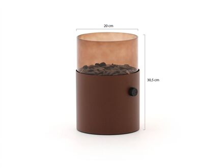 Cosi Cosiscoop XL gaslantaarn ø20cm (h:30.5cm) - Laagste prijsgarantie! Taupe