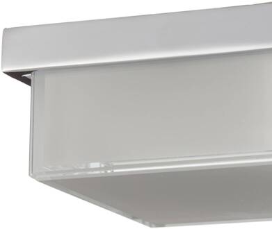 Cosi LED plafondlamp chroom 11x11 cm chroom, wit gesatineerd