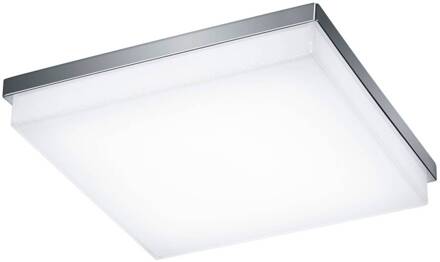Cosi LED plafondlamp chroom 31,5x31,5 cm chroom, wit gesatineerd
