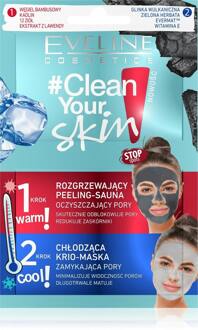 Cosmetics Clean Your Skin Scrub Sauna + Krio Mask 2x5ml.