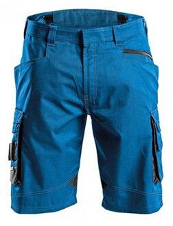 COSMIC Korte Werkbroek Azureblauw/AntracietNL:63 BE:60