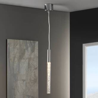 Cosmo - smalle LED hanglamp met pit chroom, helder