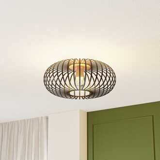 Cosmos - LED Plafondlamp - Dimbaar - E27 Fitting - Zwart met Goud Zwart/Goud