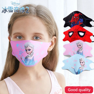 Cosplay accessories Disney children mask Breathable washable Frozen Spider-Man anime protection boys girls face breathable kids