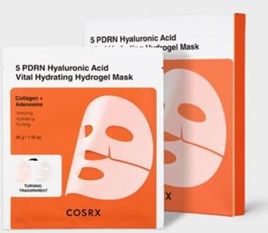 CosRx 5 PDRN Hyaluronic Acid Vital Hydrating Hydrogel Mask Set 34g x 3 sheets
