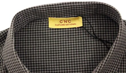 Costume National Heren Grijs linnen casual overhemd
