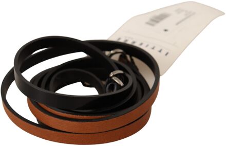 Costume National leren riem omkeerbaar ontwerp Zwart