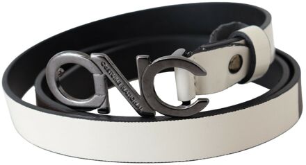 Costume National Logo Riem Wit - 85 cm