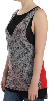 Costume National Mouwloze Top - maat L Lichtgrijs