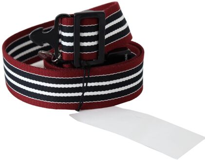 Costume National Riem Gestreept Ontwerp Donkerrood