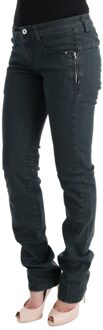 Costume National Vrouwen Grijze Katoenen Superslim Denim Jeans - maat Zwart