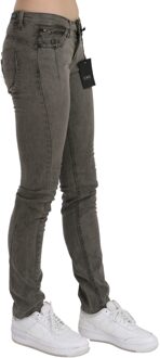 Costume National Vrouwen Grijze Low Waist Skinny Denim Cotton Jeans Zwart - 26 (Taille)