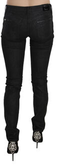 Costume National Vrouwen Zwarte Skinny Casual Denim Jeans met lage taille