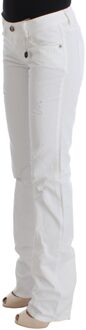 Costume National Witte Katoenen Slim Fit Denim Bootcut Jeans - 28 (Taille)