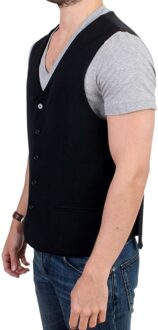 Costume National Zwart Wol Vest Klassieke Stijl