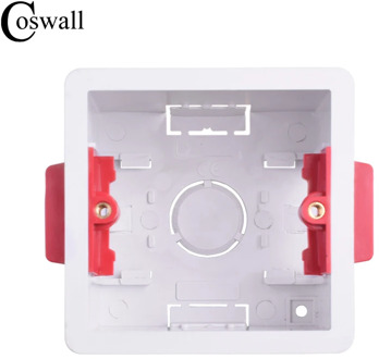Coswall 1 Gang Dry Lining Box For Gypsum Board Plasterboad 47mm Depth Wall Switch BOX Wall Socket Cassette