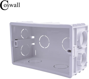 Coswall Thicken Deepen 56mm Depth Wall Internal Mounting Box 137*83*56mm For 146mm*86mm Size Wall Switch or Socket