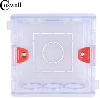 COSWALL Transparent Mounting Box Internal Cassette For 86 Type Switch and Socket Wiring Back Box Apply For xiaomi Smart Switch