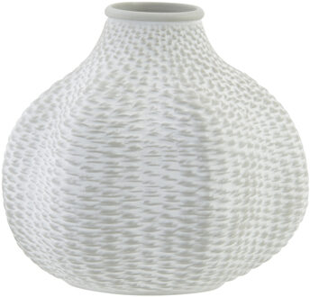 Cosy @ Home Flesvaas Keramiek Lichtgrijs 18 X 16 Cm - Vazen