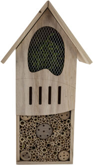 Cosy @ Home Insectenhotel - voor vlinders en bijen - hout - 45 cm - Insectenhotel Bruin