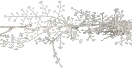 Cosy @ Home Kerstboom glitter guirlande/slinger met takken wit 180 cm