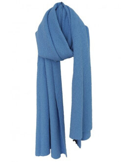Cosy eco cotton sjaals Blauw - One size