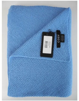 Cosy eco cotton sjaals Blauw - One size