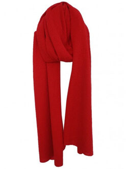 Cosy eco cotton sjaals Rood - One size