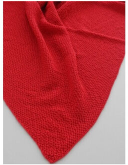 Cosy eco cotton sjaals Rood - One size