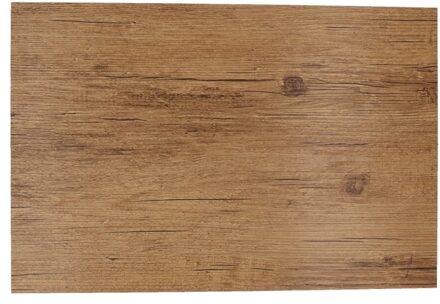 Cosy&Trendy 1x Placemats lichtbruin hout print 45 cm - Placemats