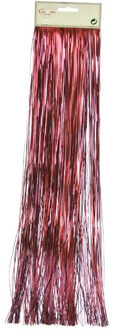 Cosy&Trendy 1x zakjes lametta golvend engelenhaar rood 50 x 500 cm