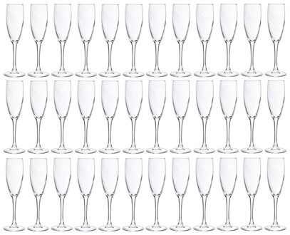 Cosy&Trendy 36x Champagneglazen/flutes 190 ml - 19 cl - Champagne glazen - Champagne drinken - Champagneglazen van glas