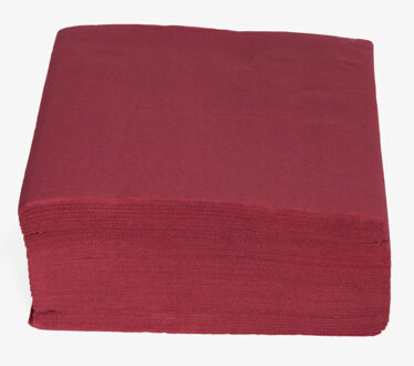 Cosy&Trendy 40x stuks luxe kwaliteit servetten bordeaux rood 38 x 38 cm