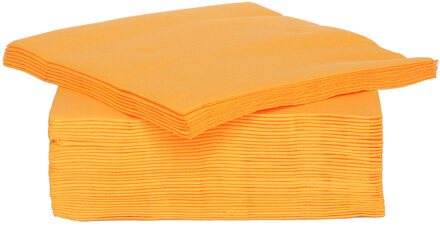 Cosy&Trendy 40x stuks luxe kwaliteit servetten oranje 38 x 38 cm