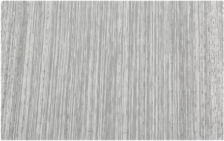 Cosy&Trendy 4x Rechthoekige placemats zwart/wit geweven 30 x 45 cm - Placemats/onderleggers - Keukenbenodigdheden - Tafeldecoratie