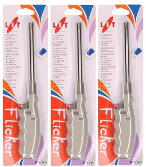 Cosy&Trendy 5x Grijze gasaanstekers 25,5 cm - Action products