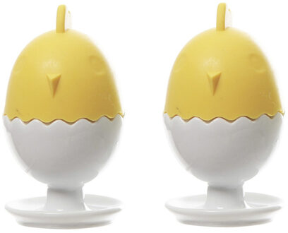 Cosy&Trendy 8x stuks eierdopjes van porselein multi-kleur 6 cm