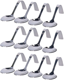 Cosy & Trendy Amuselepels - 12x - 4 stuks - 13 cm - RVS